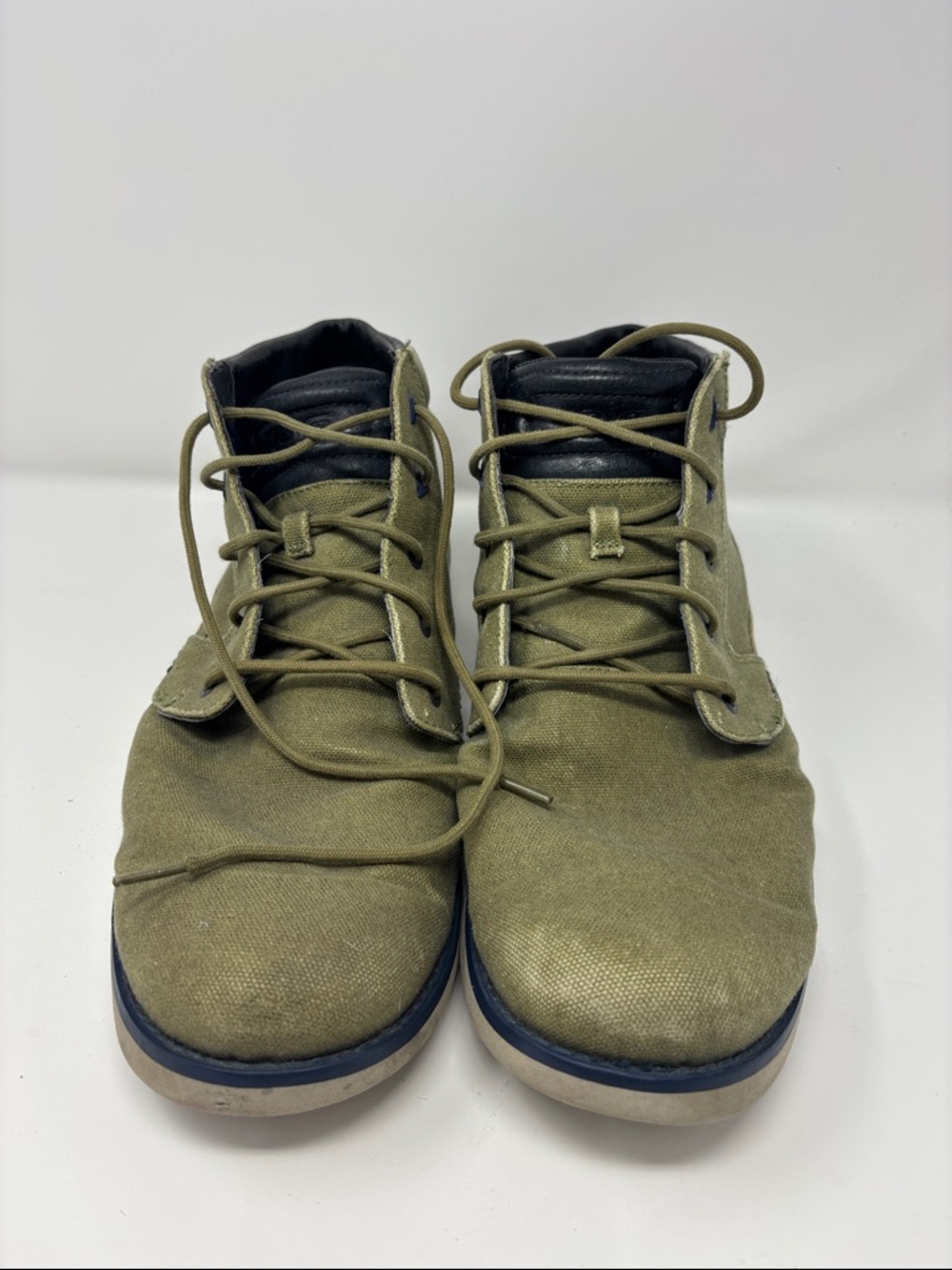 Teva | 13 Men's Olive Green Canvas Lace-Up Boots